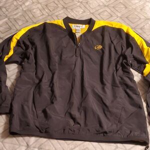 Men's Tonix Iowa Hawkeyes Black and Yellow Pullover Jacket 2xl